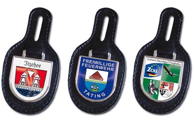 Verschiedene Brustanh&auml;nger f&uuml;r Feuerwehr, Polizei und Vereine