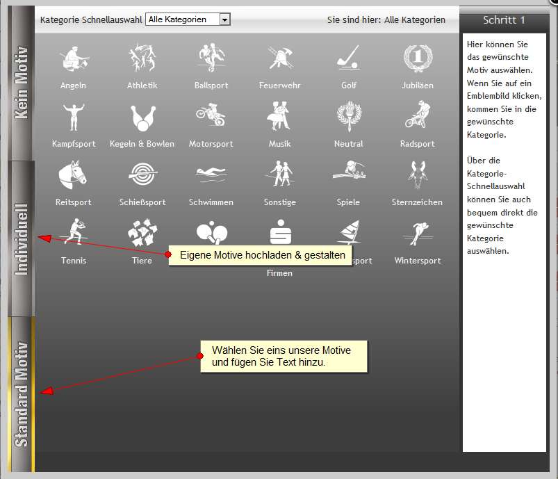 Lasergravur online selbst gestalten Schritt 2 Lasergravur online selbst gestalten Schritt 2